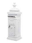 Trafalgar Cast Iron Mail Box White